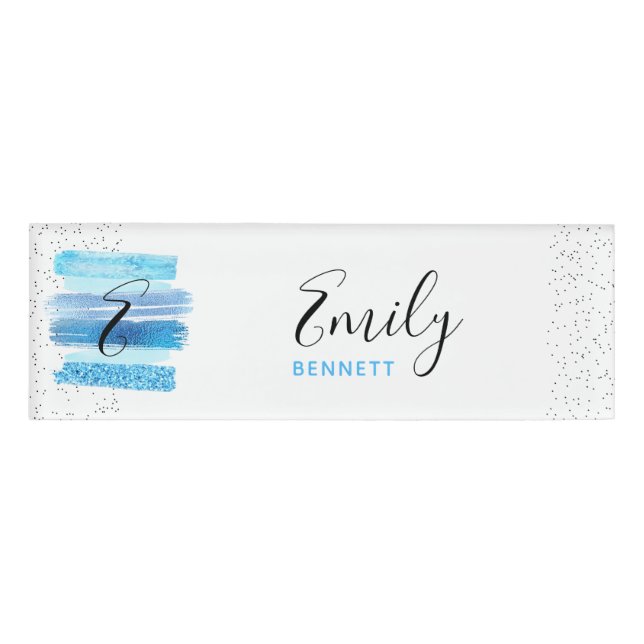 Glitter Glam Name Tag (Front)