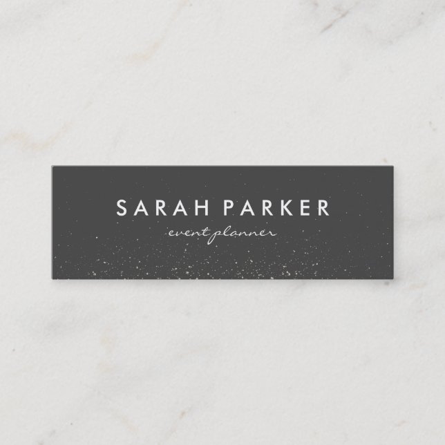 Glitter Glam Sparkle Mini Business Card (Front)