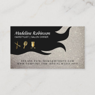 Glitter Glamour Stylist Kit Hair and Beauty Business Card