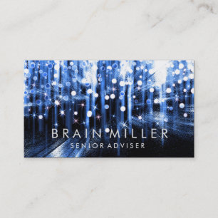 Glitter Glow Sparkle Bokeh Stylish Fashion Business Card