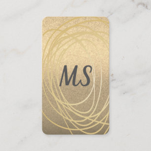 Glitter/ Gold Artistic Business Card