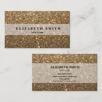  Glitter Gold Business Card