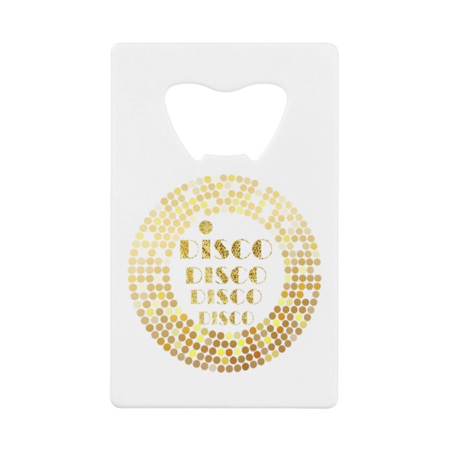 glitter, gold disco ball (Front)