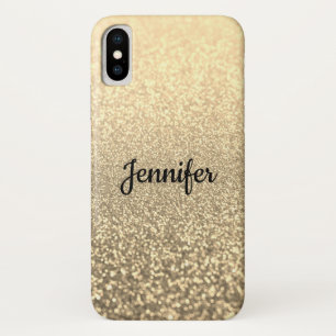 Glitter, gold, personalised, shiny, glitter, gold Case-Mate iPhone case