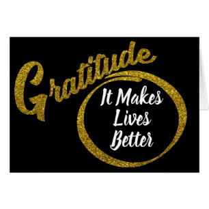 Glitter Gratitude Makes Lives BetteTypography
