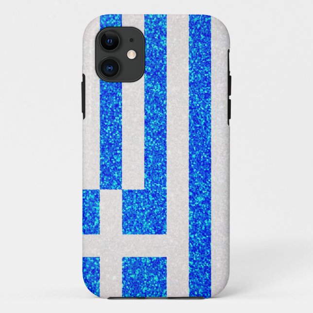 Glitter Greece flag iphone5 case (Back)