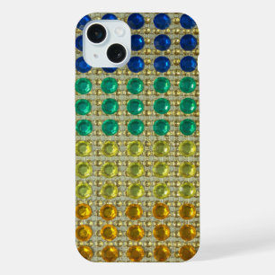 Glitter green yellow blue sparkleiPhone case