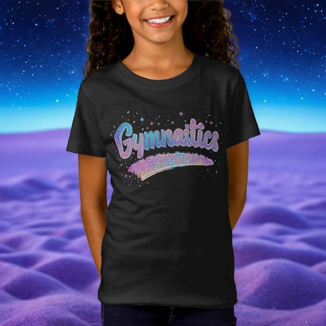 Glitter Gymnastics Pastel Rainbow Sporty T-Shirt (Creator Uploaded)
