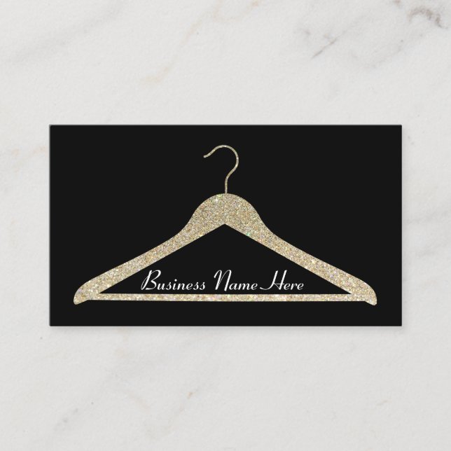 Glitter Hanger Business Card (Front)