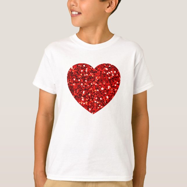 Glitter Heart T-Shirt (Front)