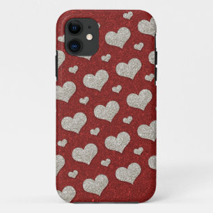 Glitter hearts Case-Mate iPhone case