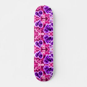 Glitter Hearts Cruiser Custom Pro Long Board Skateboard