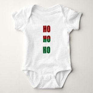 glitter ho ho ho baby bodysuit