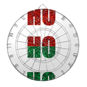 glitter ho ho ho dartboard