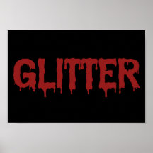 Glitter in Blood Typografie