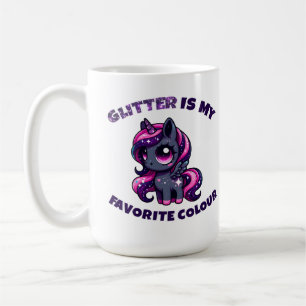 Glitter is my favourite colour cute pony unicorn coffee mug