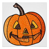 Glitter Jack O'Lantern