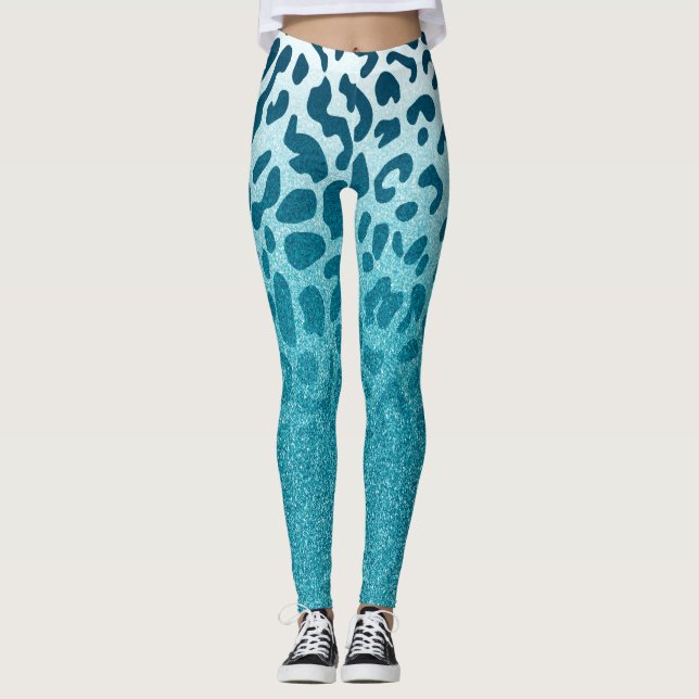 Glitter Leopard Leggings (Front)