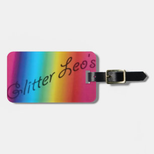Glitter Leo's Luggage Tag