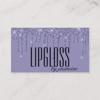 Glitter Lipgloss Business Cards