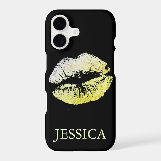 Glitter Lips Girly Pattern (Back)