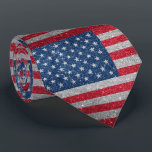 Glitter look American USA Flag  Tie<br><div class="desc">This design may be personalised by choosing the Edit Design option. You may also transfer onto other items. Contact me at colorflowcreations@gmail.com or use the chat option at the top of the page if you wish to have this design on another product or need assistance. Glitter is simulated. See more...</div>