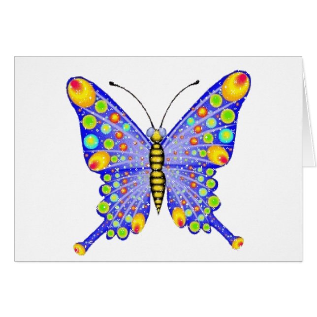 Glitter look butterfly (Front Horizontal)