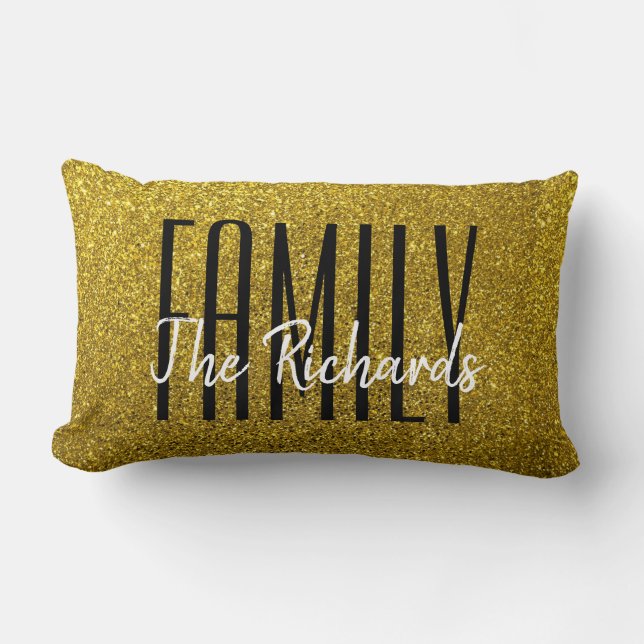 Glitter Lumbar Cushion (Front)