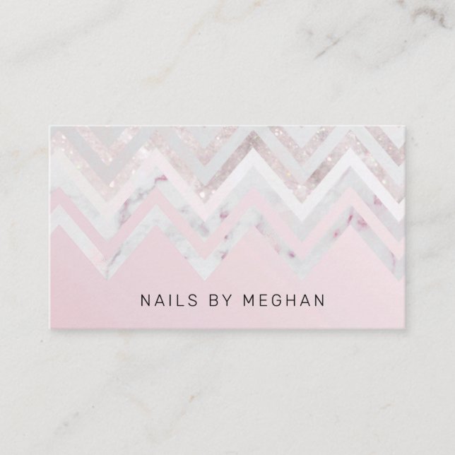 glitter luxurious  aesthetician modern   business card (Front)