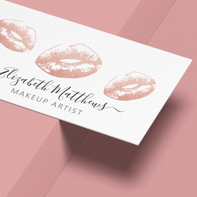 Glitter Makeup Artist Business Card (Creator Uploaded)