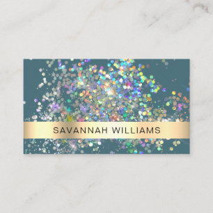 Glitter Makeup Artist Sparkle Glam Beauty  Business Card