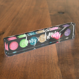 Glitter Makeup Palette  Nameplate