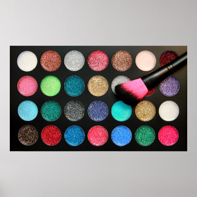 Glitter Makeup Palette Poster (Front)