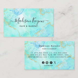  Glitter Marble Agate  Business Card
