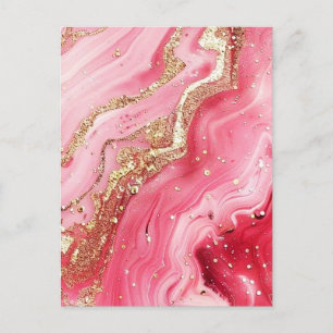 Glitter Minimal Seamless Pink Pattern Holiday Postcard