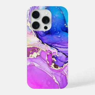 Glitter Minimal Seamless Purple and Blue Pattern iPhone 15 Pro Case