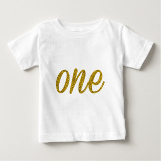Glitter Number ONE (1) Baby T-Shirt