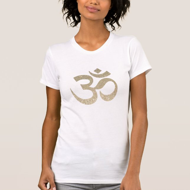 Glitter OM Symbol T-Shirt (Front)