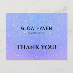 Glitter Ombre Beauty Salon Postcard