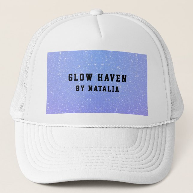  Glitter Ombre Beauty Salon Trucker Hat (Front)