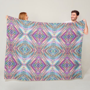 Glitter Opal Holographic Trendy Collection Fleece Blanket