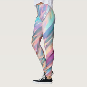 Glitter Opal Holographic Trendy Collection Leggings