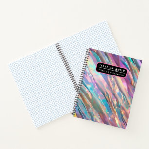 Glitter Opal Holographic Trendy Collection Notebook