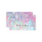 glitter opal stone business card