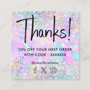 glitter opal texture discount card