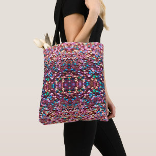 Glitter Opal Trendy Holographic Collection Tote Bag