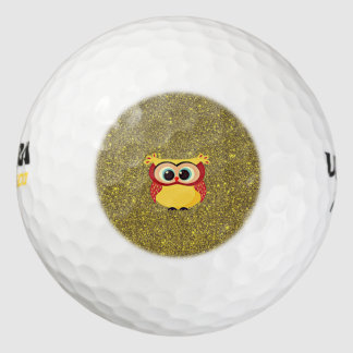 Glitter Owl Golf Balls