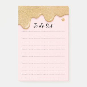 Glitter Paint Drip To Do List Post-it Notes