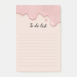 Glitter Paint Drip To Do List Post-it Notes