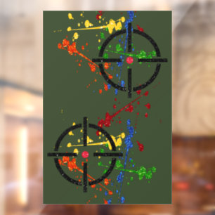 Glitter Paintball Party Targets